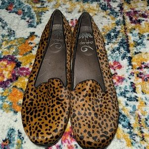 Dansko Olivia Calf Hair Cheetah Loafers 5601910200 Euro 42 US 11.5